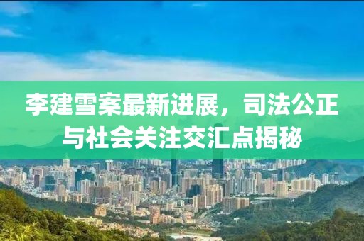 李建雪案最新進(jìn)展，司法公正與社會關(guān)注交匯點揭秘