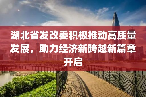 湖北省發(fā)改委積極推動高質(zhì)量發(fā)展，助力經(jīng)濟新跨越新篇章開啟