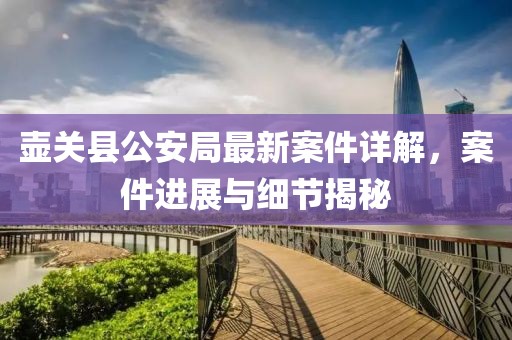壺關(guān)縣公安局最新案件詳解，案件進(jìn)展與細(xì)節(jié)揭秘