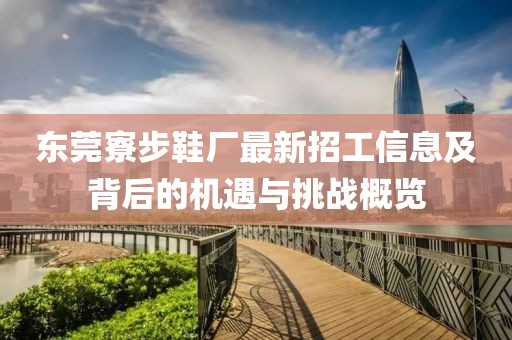 東莞寮步鞋廠最新招工信息及背后的機(jī)遇與挑戰(zhàn)概覽