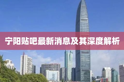 寧陽貼吧最新消息及其深度解析