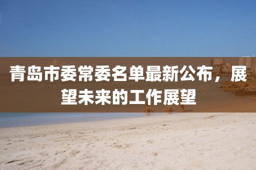 青島市委常委名單最新公布，展望未來(lái)的工作展望