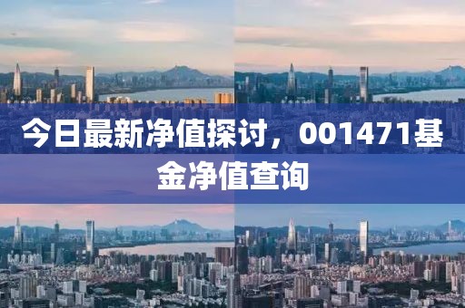 今日最新凈值探討，001471基金凈值查詢
