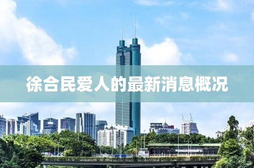徐合民愛人的最新消息概況