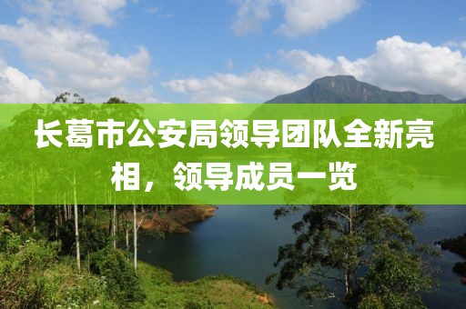 長(zhǎng)葛市公安局領(lǐng)導(dǎo)團(tuán)隊(duì)全新亮相，領(lǐng)導(dǎo)成員一覽
