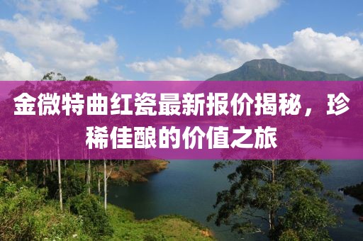 金微特曲紅瓷最新報(bào)價(jià)揭秘，珍稀佳釀的價(jià)值之旅