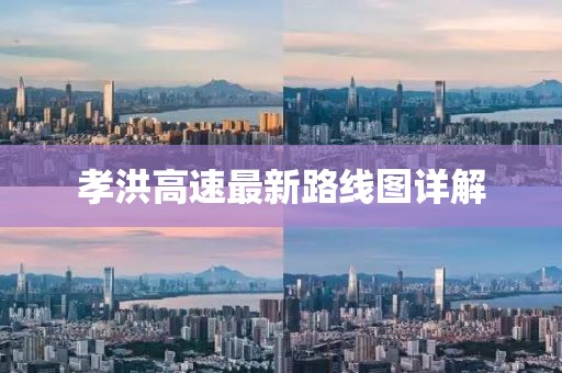 孝洪高速最新路線圖詳解