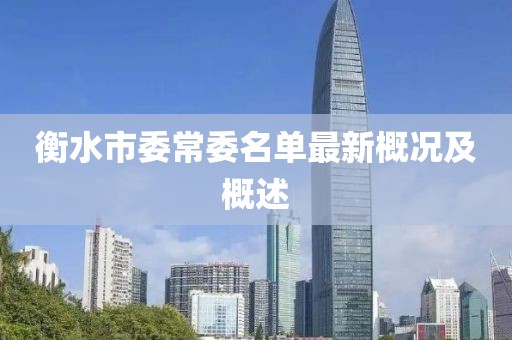 衡水市委常委名單最新概況及概述