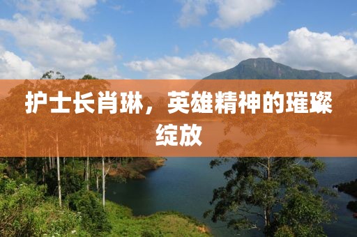 護(hù)士長(zhǎng)肖琳，英雄精神的璀璨綻放
