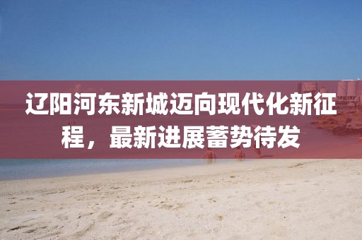 遼陽(yáng)河?xùn)|新城邁向現(xiàn)代化新征程，最新進(jìn)展蓄勢(shì)待發(fā)