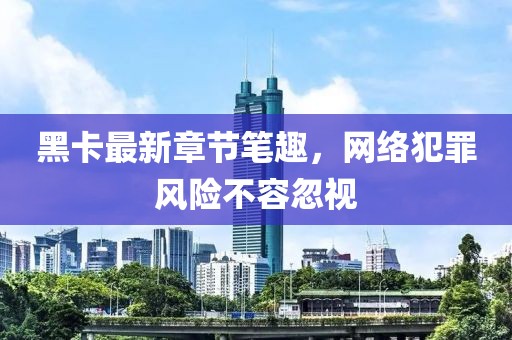 黑卡最新章節(jié)筆趣，網(wǎng)絡犯罪風險不容忽視