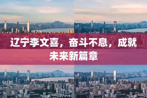 遼寧李文喜，奮斗不息，成就未來新篇章