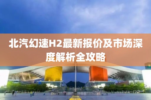 北汽幻速H2最新報價及市場深度解析全攻略