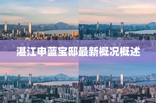 湛江申藍(lán)寶邸最新概況概述