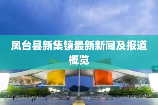 鳳臺(tái)縣新集鎮(zhèn)最新新聞及報(bào)道概覽