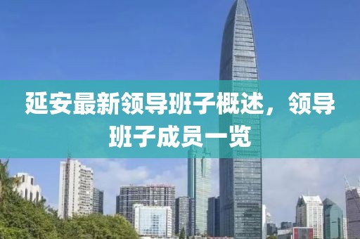 延安最新領(lǐng)導(dǎo)班子概述，領(lǐng)導(dǎo)班子成員一覽