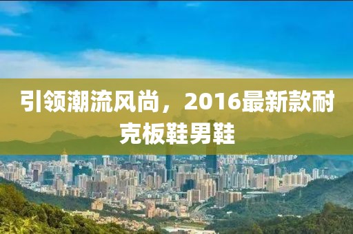 引領(lǐng)潮流風(fēng)尚，2016最新款耐克板鞋男鞋