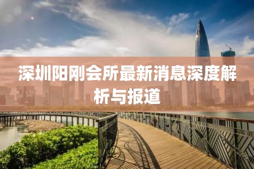 深圳陽剛會(huì)所最新消息深度解析與報(bào)道