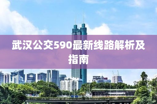 武漢公交590最新線路解析及指南