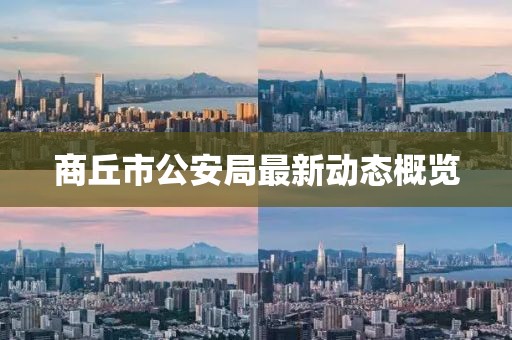 商丘市公安局最新動(dòng)態(tài)概覽