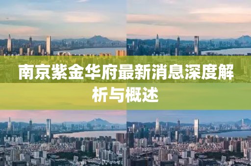 南京紫金華府最新消息深度解析與概述