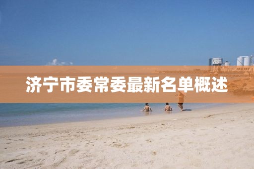 濟寧市委常委最新名單概述