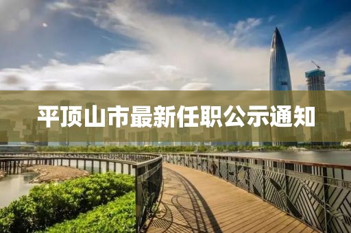 平頂山市最新任職公示通知