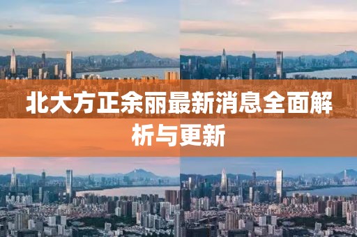 北大方正余麗最新消息全面解析與更新