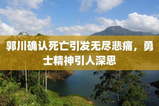 郭川確認死亡引發(fā)無盡悲痛，勇士精神引人深思