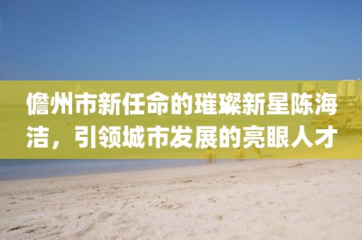 儋州市新任命的璀璨新星陳海潔，引領(lǐng)城市發(fā)展的亮眼人才