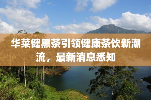 華萊健黑茶引領(lǐng)健康茶飲新潮流，最新消息悉知