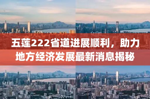 五蓮222省道進展順利，助力地方經(jīng)濟發(fā)展最新消息揭秘