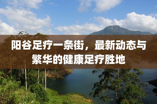 陽谷足療一條街，最新動態(tài)與繁華的健康足療勝地