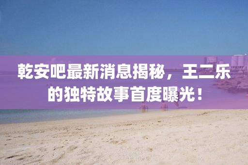 乾安吧最新消息揭秘，王二樂的獨特故事首度曝光！