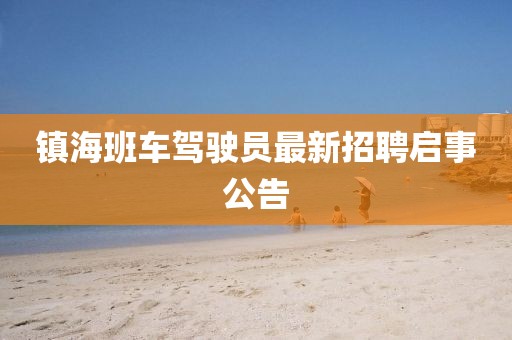 鎮(zhèn)海班車駕駛員最新招聘啟事公告