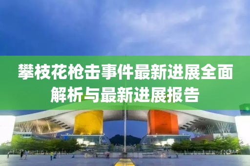 攀枝花槍擊事件最新進(jìn)展全面解析與最新進(jìn)展報(bào)告