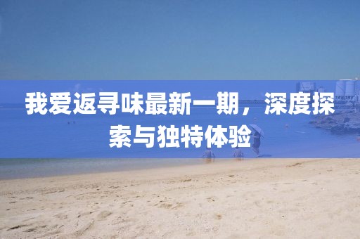 我愛返尋味最新一期，深度探索與獨(dú)特體驗(yàn)