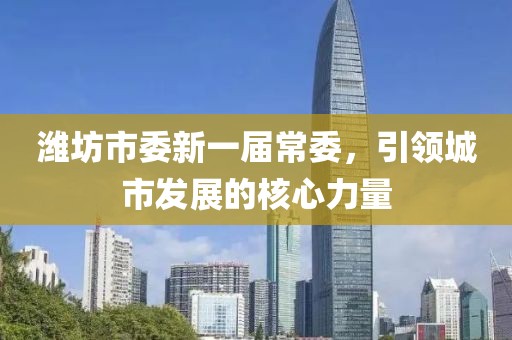 濰坊市委新一屆常委，引領(lǐng)城市發(fā)展的核心力量