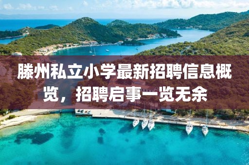 滕州私立小學最新招聘信息概覽，招聘啟事一覽無余