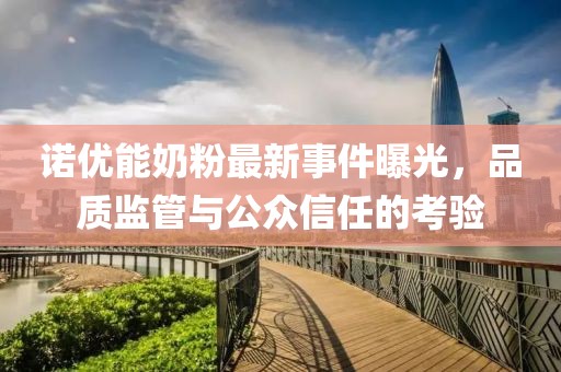 諾優(yōu)能奶粉最新事件曝光，品質(zhì)監(jiān)管與公眾信任的考驗(yàn)