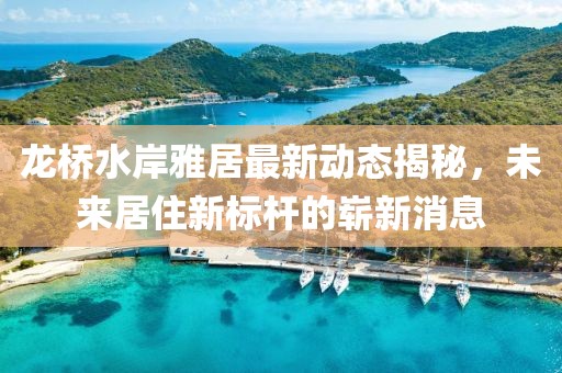 龍橋水岸雅居最新動態(tài)揭秘，未來居住新標(biāo)桿的嶄新消息