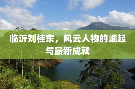 臨沂劉桂東，風(fēng)云人物的崛起與最新成就