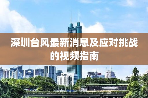 深圳臺(tái)風(fēng)最新消息及應(yīng)對挑戰(zhàn)的視頻指南