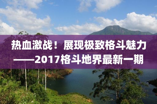 熱血激戰(zhàn)！展現(xiàn)極致格斗魅力——2017格斗地界最新一期
