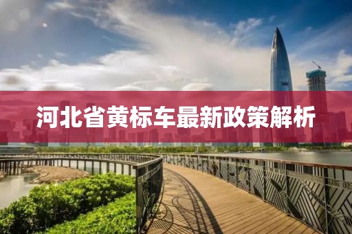 河北省黃標車最新政策解析