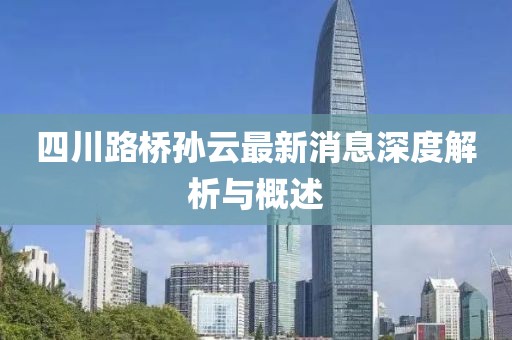 四川路橋?qū)O云最新消息深度解析與概述