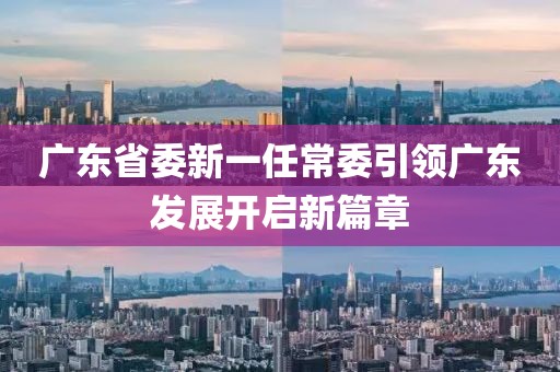廣東省委新一任常委引領(lǐng)廣東發(fā)展開啟新篇章