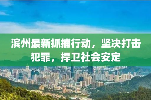 濱州最新抓捕行動，堅決打擊犯罪，捍衛(wèi)社會安定