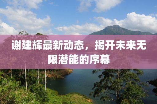 謝建輝最新動(dòng)態(tài)，揭開未來無限潛能的序幕