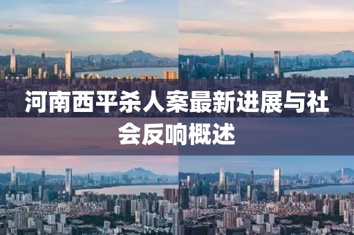 河南西平殺人案最新進(jìn)展與社會(huì)反響概述
